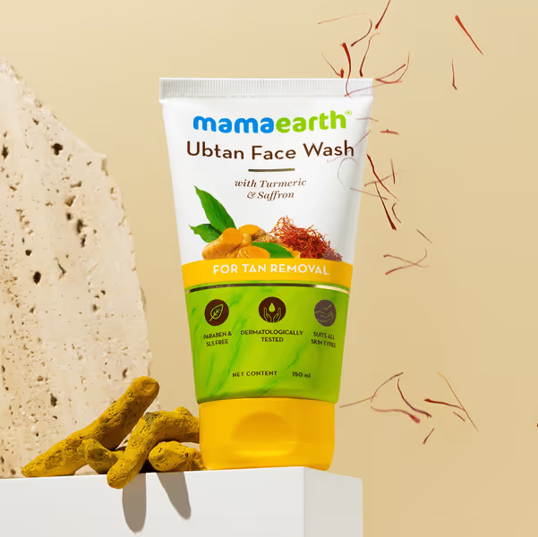 Ubtan Face Wash with Turmeric & Saffron for Tan Removal